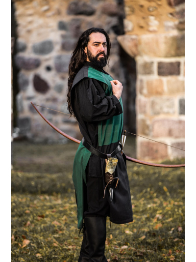 Trollfelsen Mittelalter Gewandung Leonardo Carbone Waffenrock Tunika Überwurf Schachbrett Schwarz Grün5